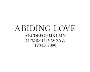 Abiding Love Font, font, letters, font design