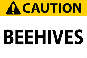 Caution Sign Beehives