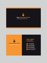 Gold and black business card design