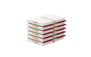 Embracing Calmness with Clipped Papers on White or PNG Transparent Background