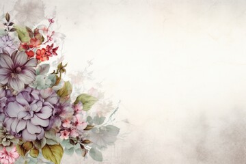 Obraz na płótnie Canvas Banner with flowers on light pewter background