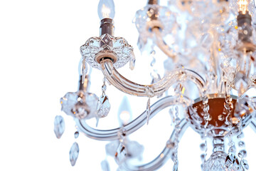 Crystal Chandelier isolated on transparent background