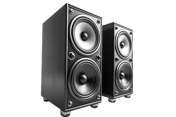 Speakers isolated on transparent background