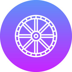Fototapeta premium Wheel Icon