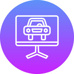 Obraz premium Racing Game Icon