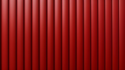 Vibrant seamless striped texture: red metal panel wall background - high-quality stock image