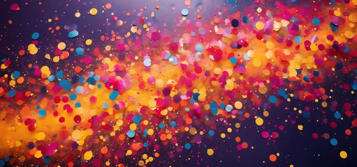 Fotobehang colorful confetti abstract background © digitalpochi