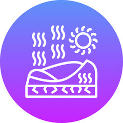 Fototapeta premium Desert Heat Icon