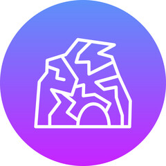 Fototapeta premium Desert Cave Icon