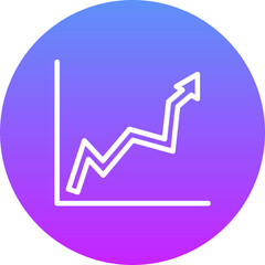 Upward Trend in Graph Icon