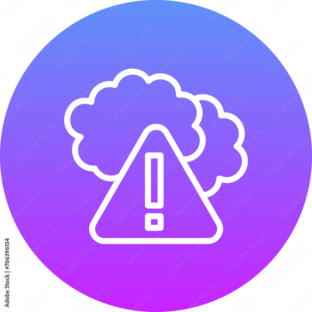 Wall mural Weather Alert Icon