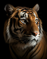 Fototapeta premium Ferocious Tiger Studio Portrait