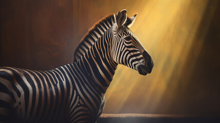 Fototapeta na wymiar Ethereal Zebra Stripes