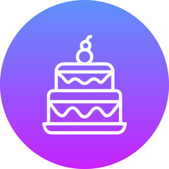 Two Layered Cake Icon