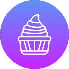 Chocolate Cupcake Icon