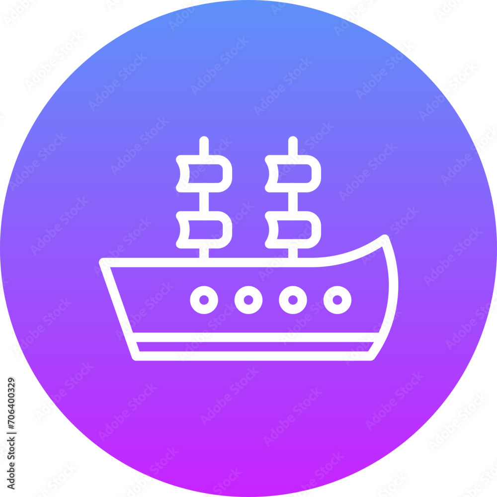 Poster galleon icon