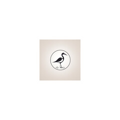 stork line logo minimalist playful