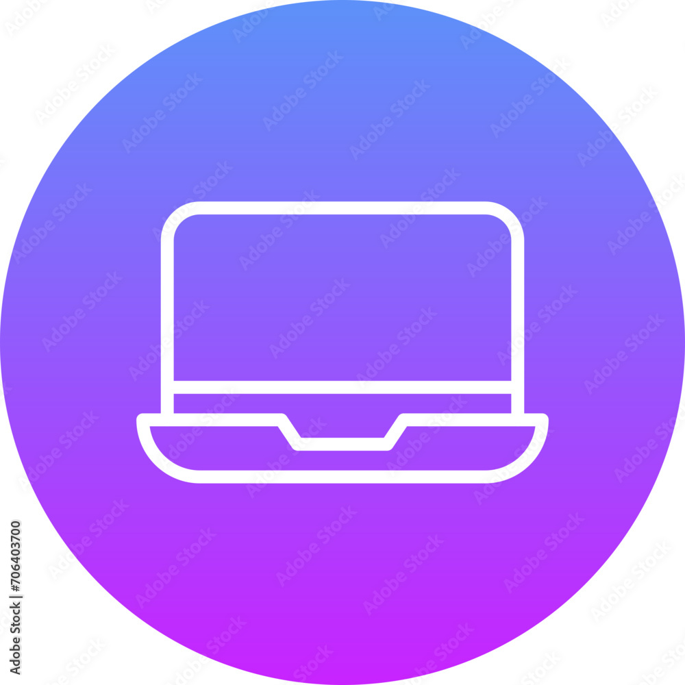 Wall mural Laptop Icon