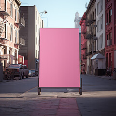 Naklejka premium blank street sign on the street