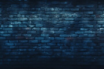 Structural Serenity: The Calm Beauty of a Blue Brick Wall