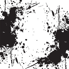 Grunge texture,  splatter texture, black and white grunge background Vector Illustration