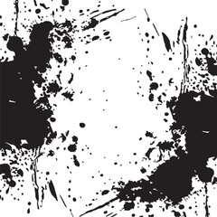 Obraz premium Grunge texture, splatter texture, black and white grunge background Vector Illustration