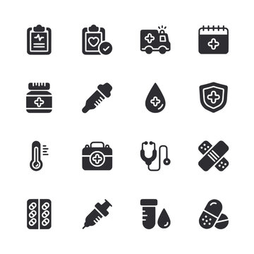 set of icons Medical and Healthcare 