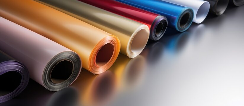 PVC film that is clear and flexible.