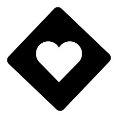 Love, Relationship and Valentine's Day Icons | Heart Filled Silhouette SVG Vector Illustration