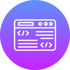 Fototapeta premium Programming Icon