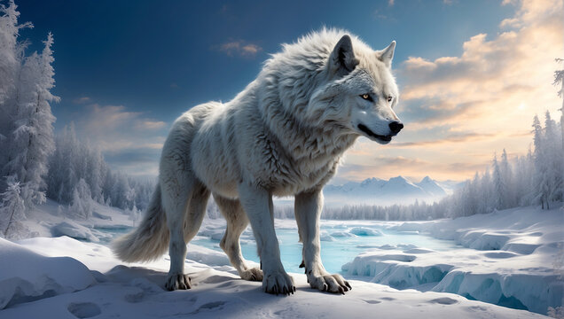 white wolf HD image download