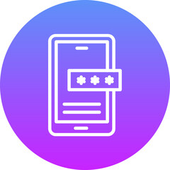 Mobile Password Icon