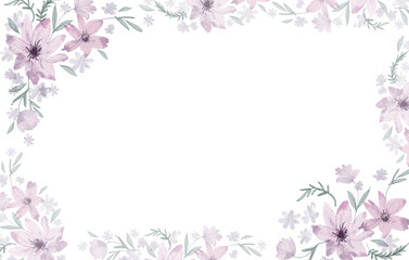 Pastel colors watercolor spring flowers. PNG transparent digitally hand painted illustration