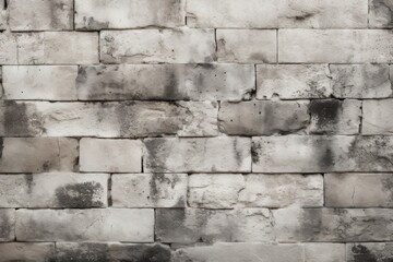Cream and charcoal brick wall concrete or stone texture