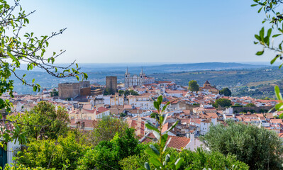 Portalegre, panorama over the historic center