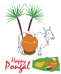 illustration of a pot with vegetables