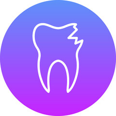 Broken Tooth Icon