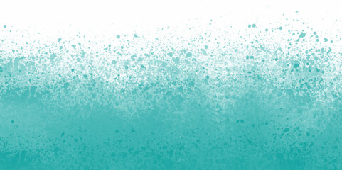 Abstract background with bubbles. Green and blue watercolor background on white canvas wet color. Foam shot in macro style. There is light space for your text. powder colorful isolated. - obrazy, fototapety, plakaty