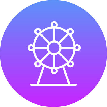 recommend clip art: Ferris Wheel Icon