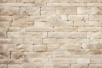 Cream and ecru brick wall concrete or stone texture 
