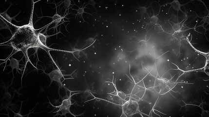 Neurons in black and white