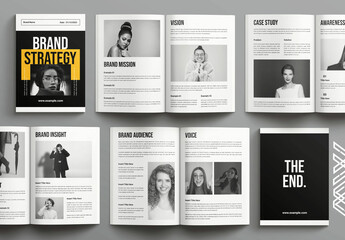 Brand Strategy Template Design Layout