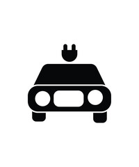 electric car icon, vector best flat icon.