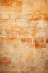 Cream and goldfish orange brick wall concrete or stone texture