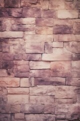 Cream and mauve brick wall concrete or stone texture
