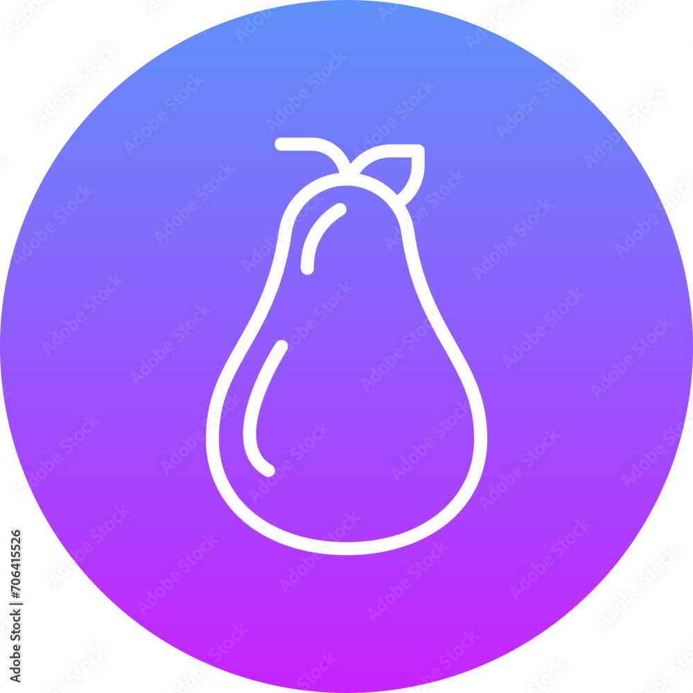 Canvas Prints pear icon