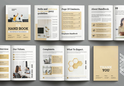 Employee Handbook Layout Template