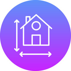 House Measurement Icon