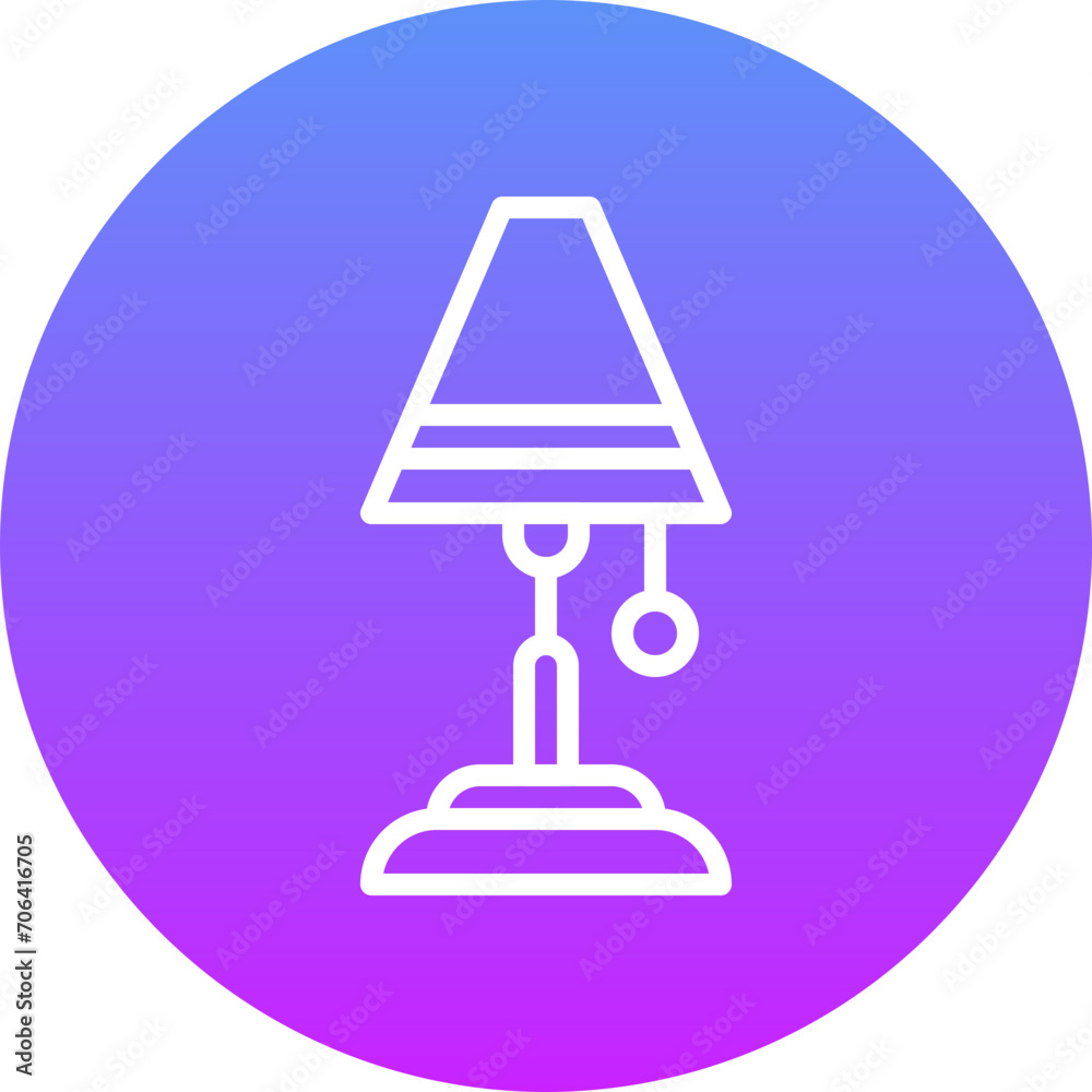 Sticker floor lamp icon