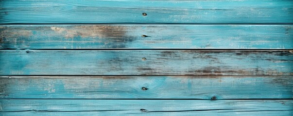Cyan wooden boards with texture as background